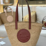 Chloe Large Horse Medal Basket In Natural Fibers